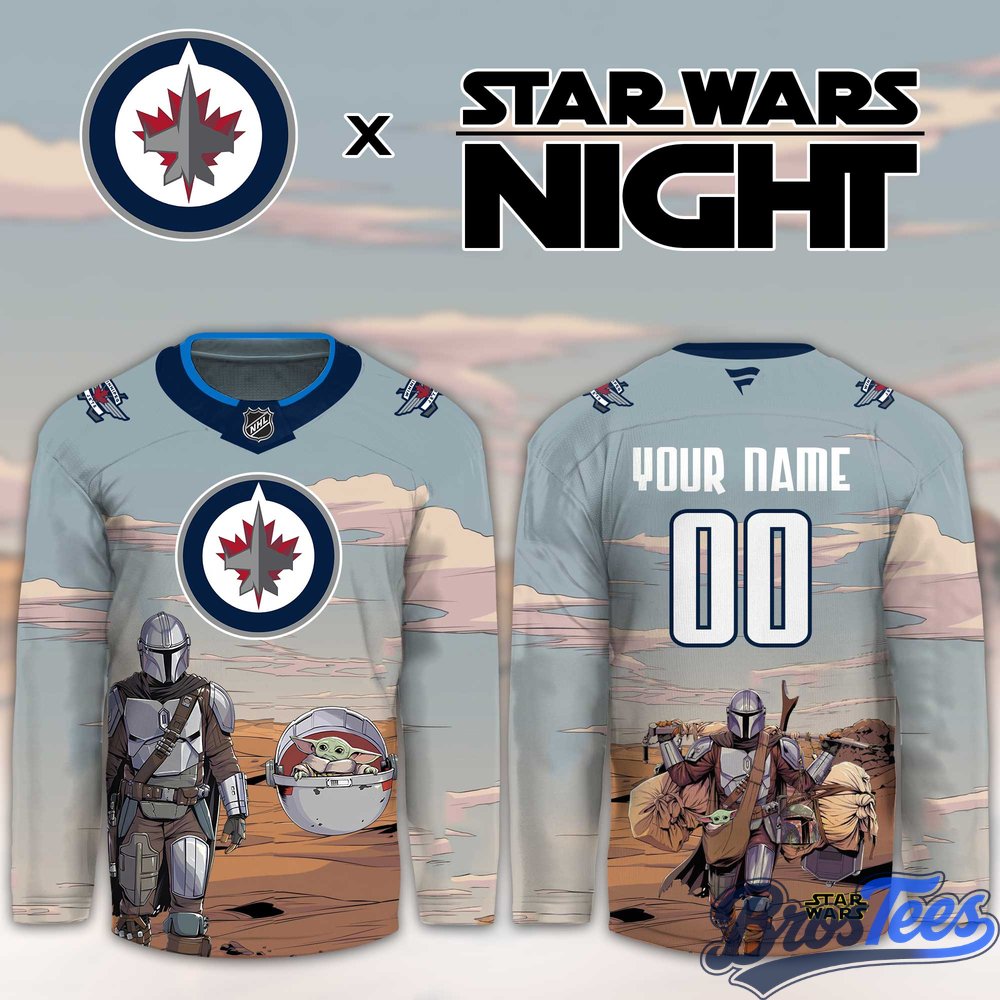 Winnipeg Jets Star Wars Night Custom Hockey Jersey