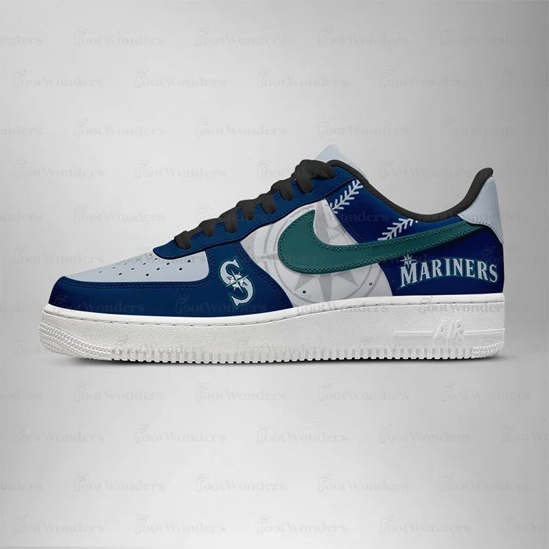 Seattle Mariners MLB AF1 Low Top Shoes - BrosTees