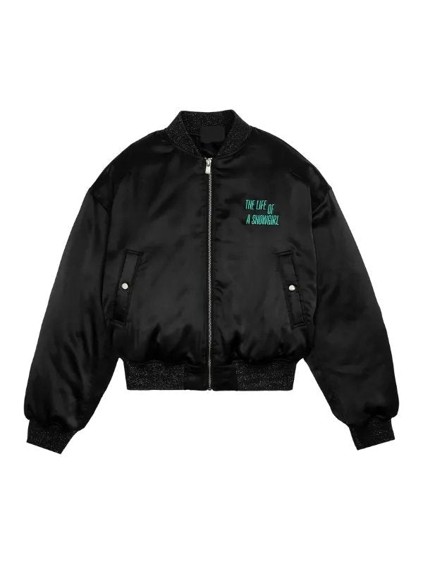 Taylor Swift Life of A Showgirl Special Black Bomber Jacket - BrosTees