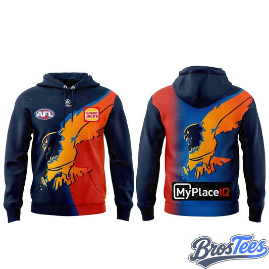 West Coast Eagles 2026 Gather Round Guernsey Hoodie - BrosTees