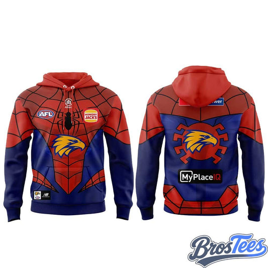 West Coast Eagles x Spider-Man 2026 Special Hoodie - BrosTees