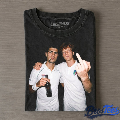 2026 Singles Spain Carlos Alcaraz & Italy Jannik Sinner Tennis Shirt