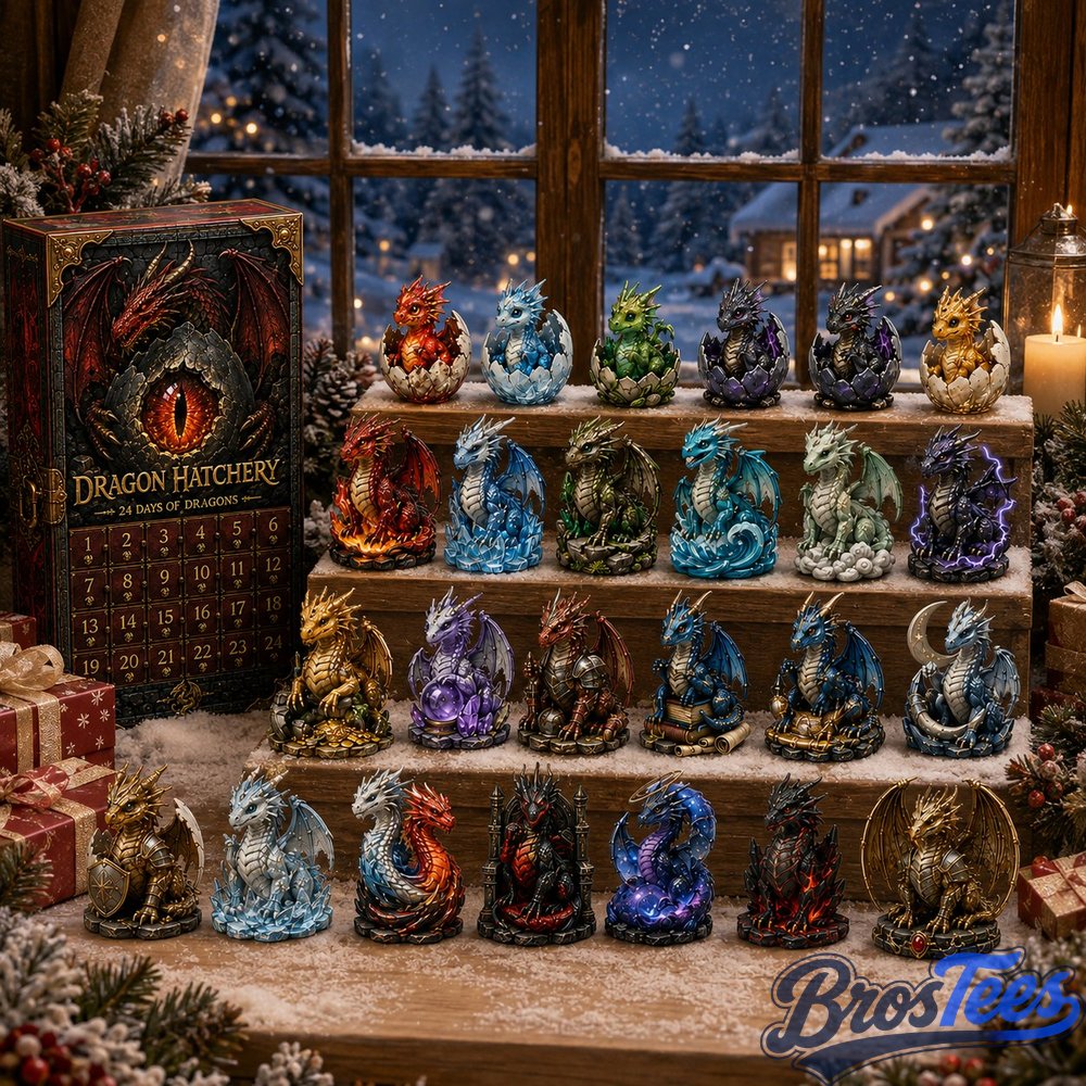 24-Day Dragon Advent Calendar 2026 - 24-Day Countdown, Acrylic Charms