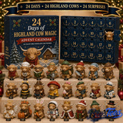 24 Days of Highland Cow Magic Advent Calendar 2026 - 24-Day Countdown, Acrylic Charms
