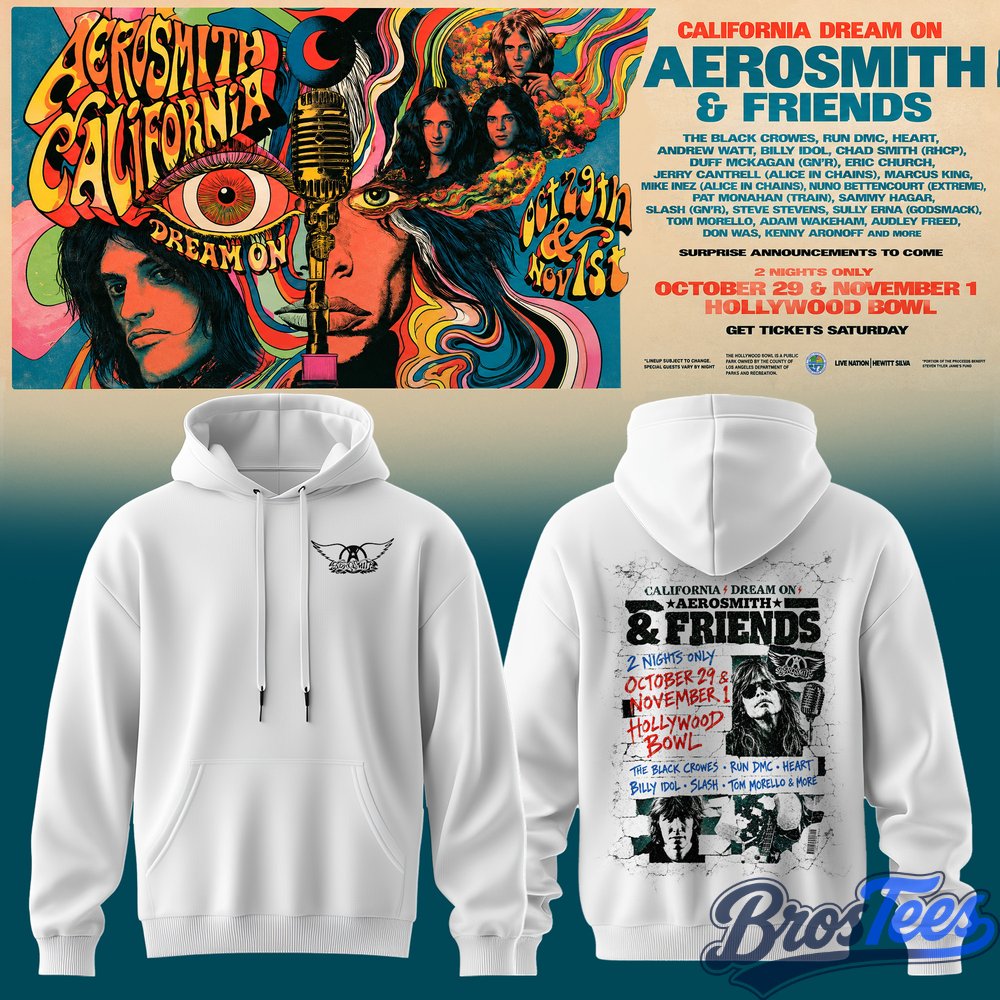 Aerosmith California Dream On Tour Hoodie