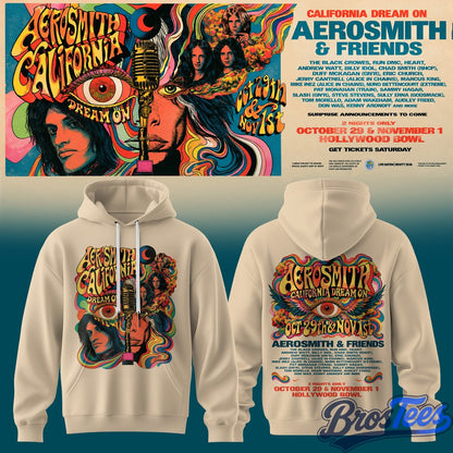 Aerosmith California Dream On Tour Hoodie