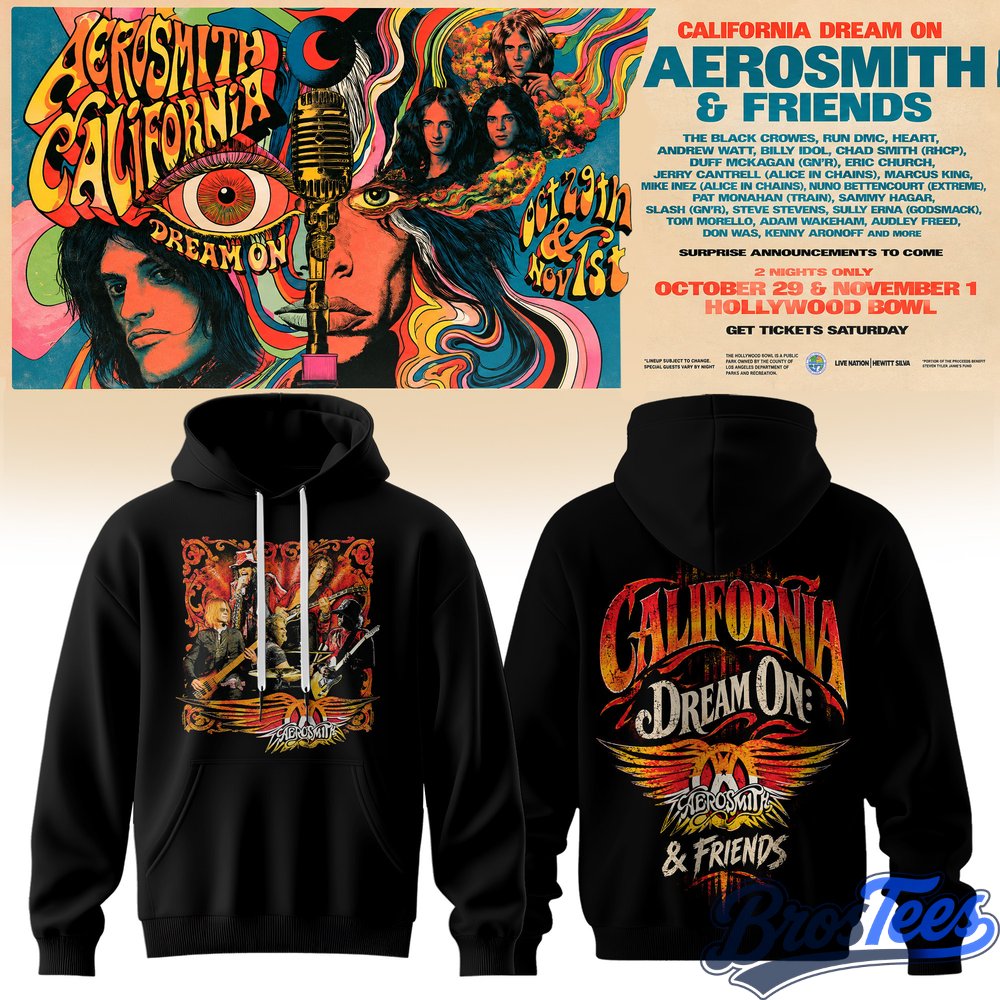 Aerosmith California Dream On Tour Hoodie