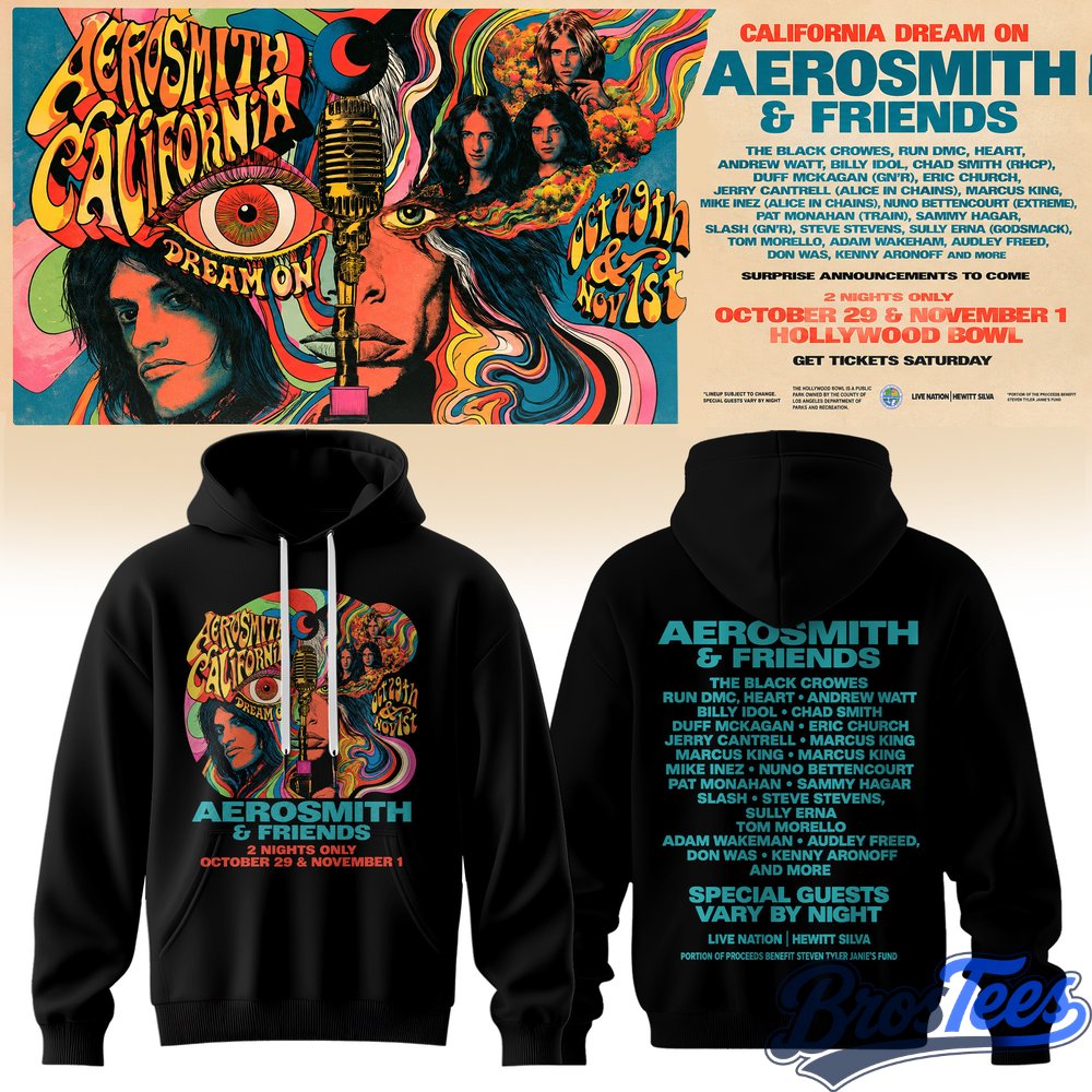 Aerosmith California Dream On Tour Hoodie