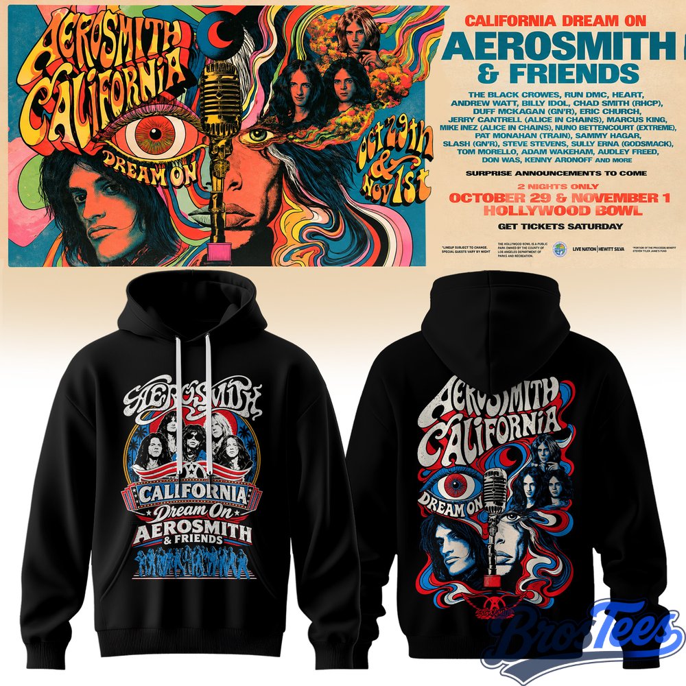 Aerosmith California Dream On Tour Hoodie