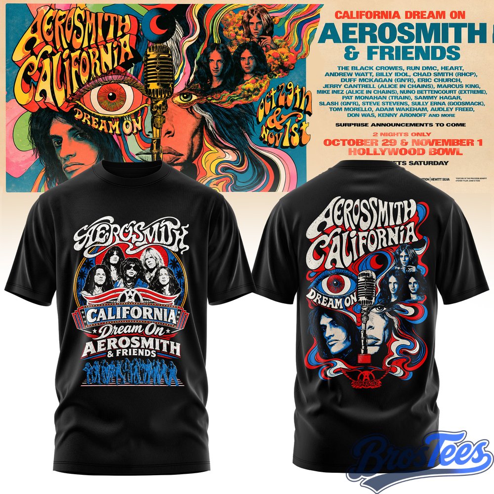 Aerosmith California Dream On Tour T-Shirt