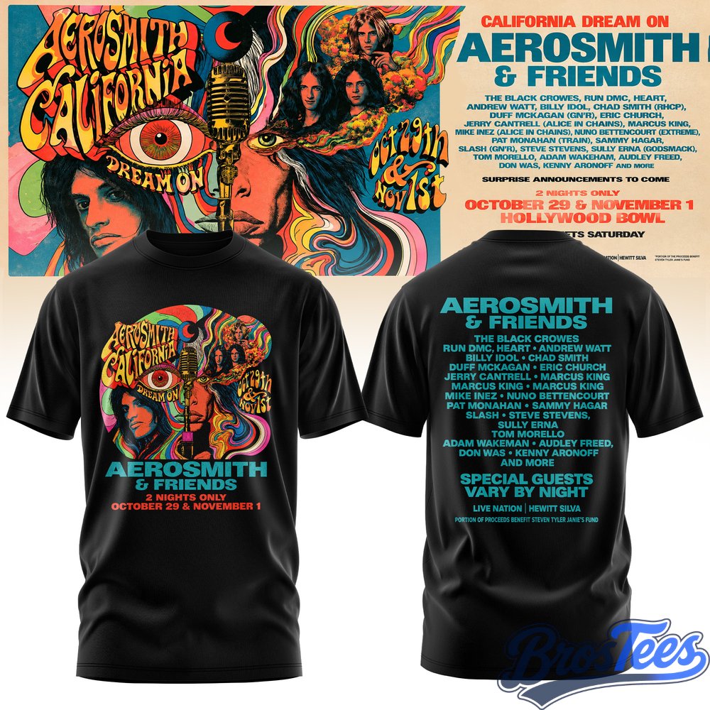 Aerosmith California Dream On Tour T-Shirt
