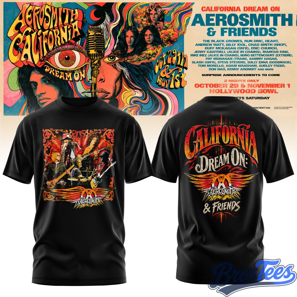 Aerosmith California Dream On Tour T-Shirt