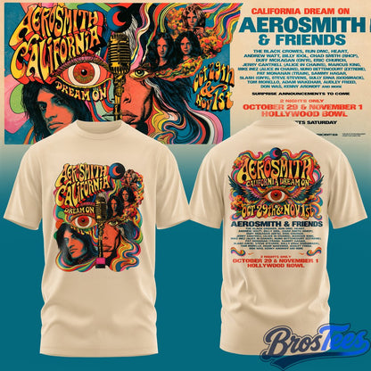 Aerosmith California Dream On Tour T-Shirt