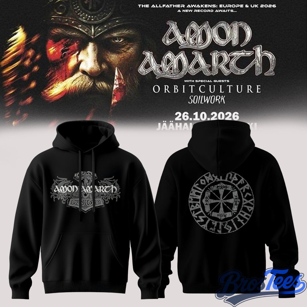 Amon Amarth The Allfather Awakens Tour 2026 Hoodie
