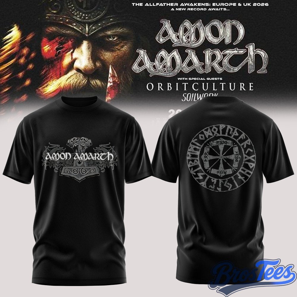 Amon Amarth The Allfather Awakens Tour 2026 T-Shirt