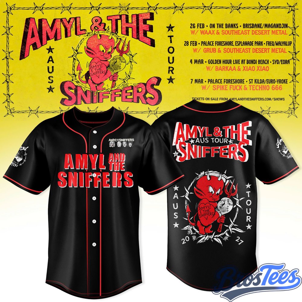 Amyl and the Sniffers – AUS Tour 2027 Baseball Jersey