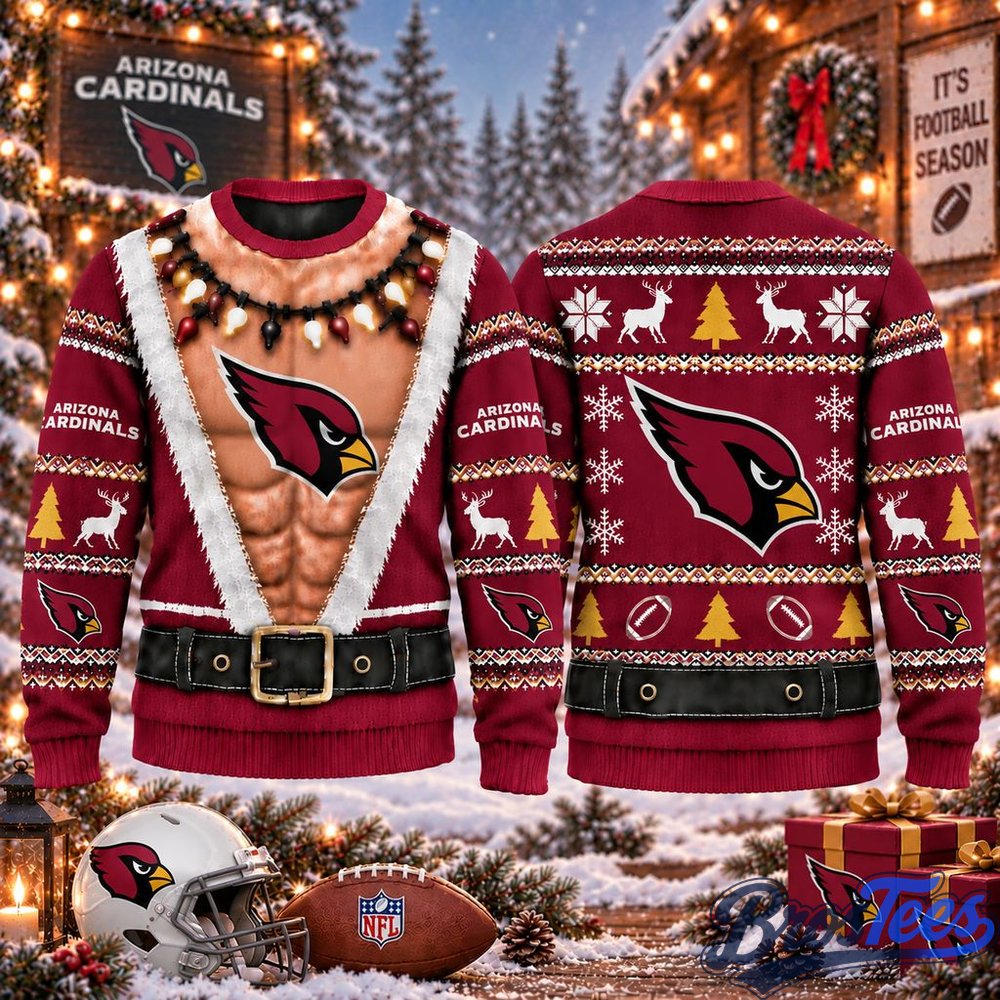 Arizona Cardinals Funny Body Christmas Ugly Sweater