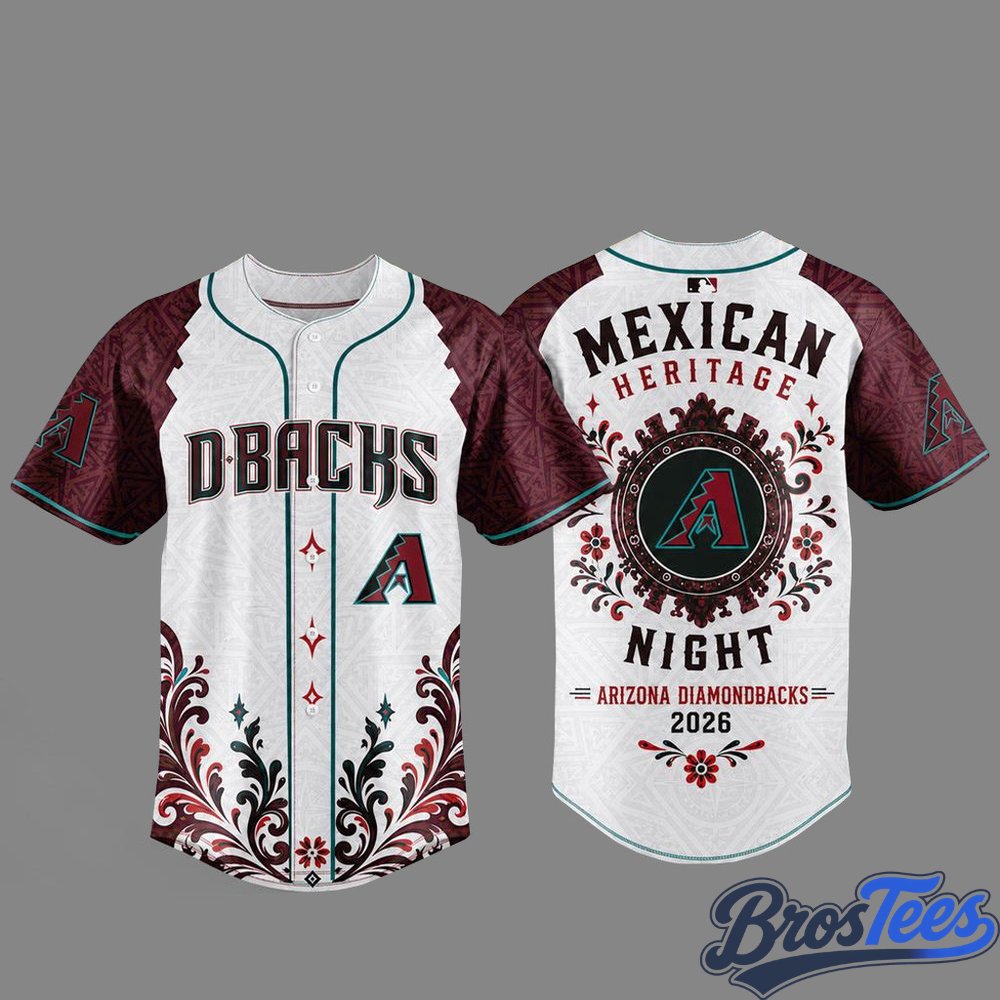 Arizona Diamondbacks Mexican Heritage Night 2026 Graphic Baseball Jersey