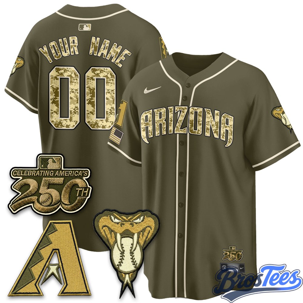 Arizona Diamondbacks Salute to Service 2026 Premier Custom Jersey