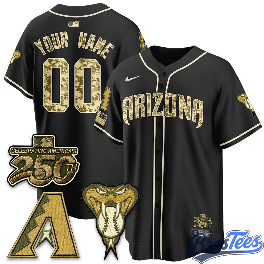 Arizona Diamondbacks Salute to Service 2026 Premier Custom Jersey
