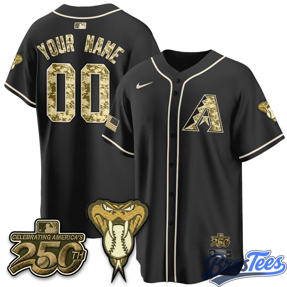 Arizona Diamondbacks Salute to Service 2026 Premier Custom Jersey