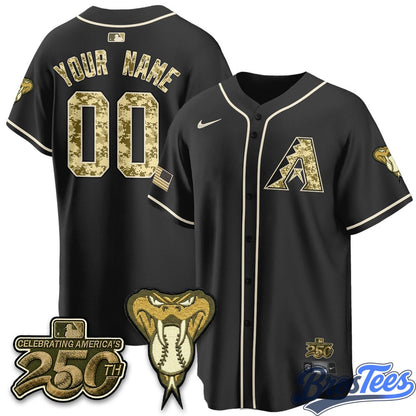 Arizona Diamondbacks Salute to Service 2026 Premier Custom Jersey