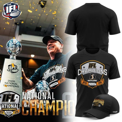 Arizona Rattlers 2026 IFL National Champions Photo T-Shirt