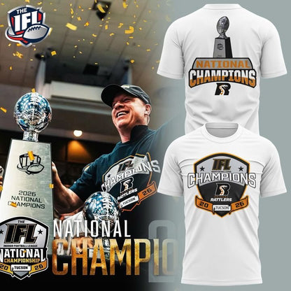 Arizona Rattlers 2026 IFL National Champions Photo T-Shirt