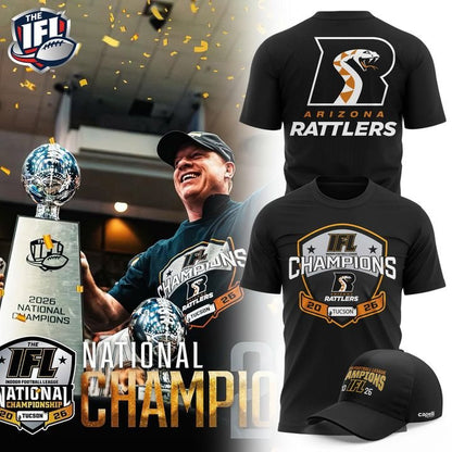 Arizona Rattlers 2026 IFL National Champions Photo T-Shirt