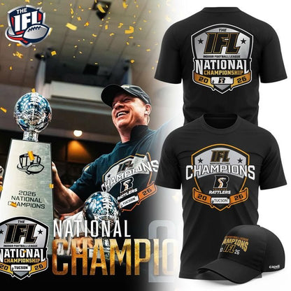 Arizona Rattlers 2026 IFL National Champions Photo T-Shirt