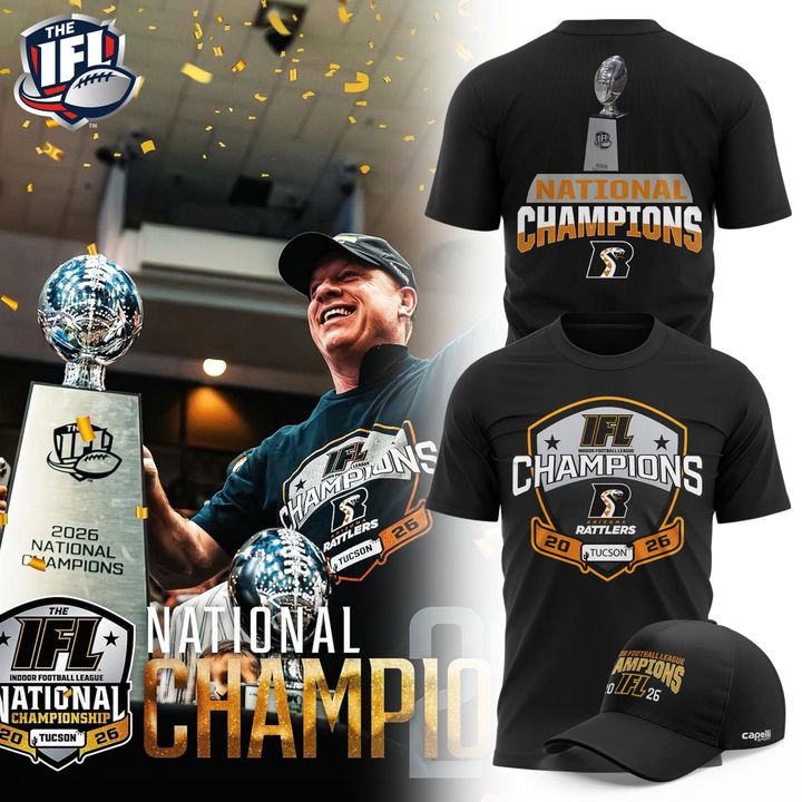 Arizona Rattlers 2026 IFL National Champions Photo T-Shirt