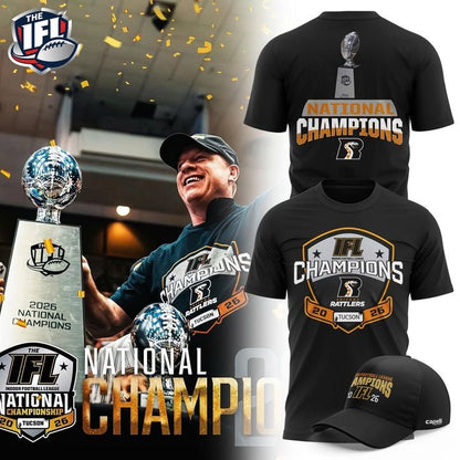 Arizona Rattlers 2026 IFL National Champions Photo T-Shirt