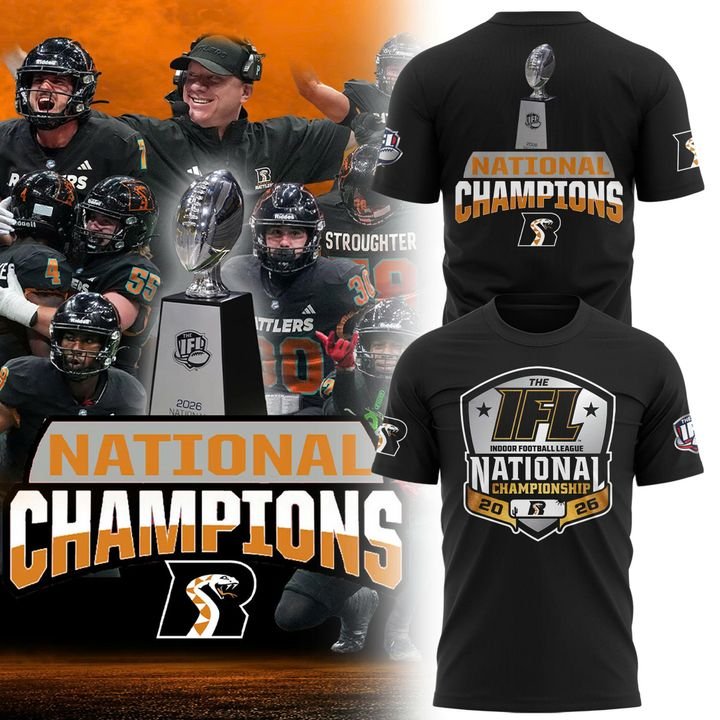 Arizona Rattlers 2026 IFL National Champions Photo T-Shirt