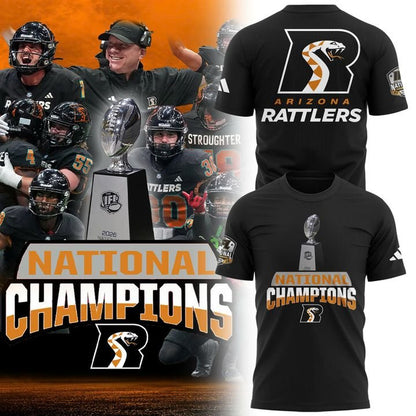 Arizona Rattlers 2026 IFL National Champions Photo T-Shirt
