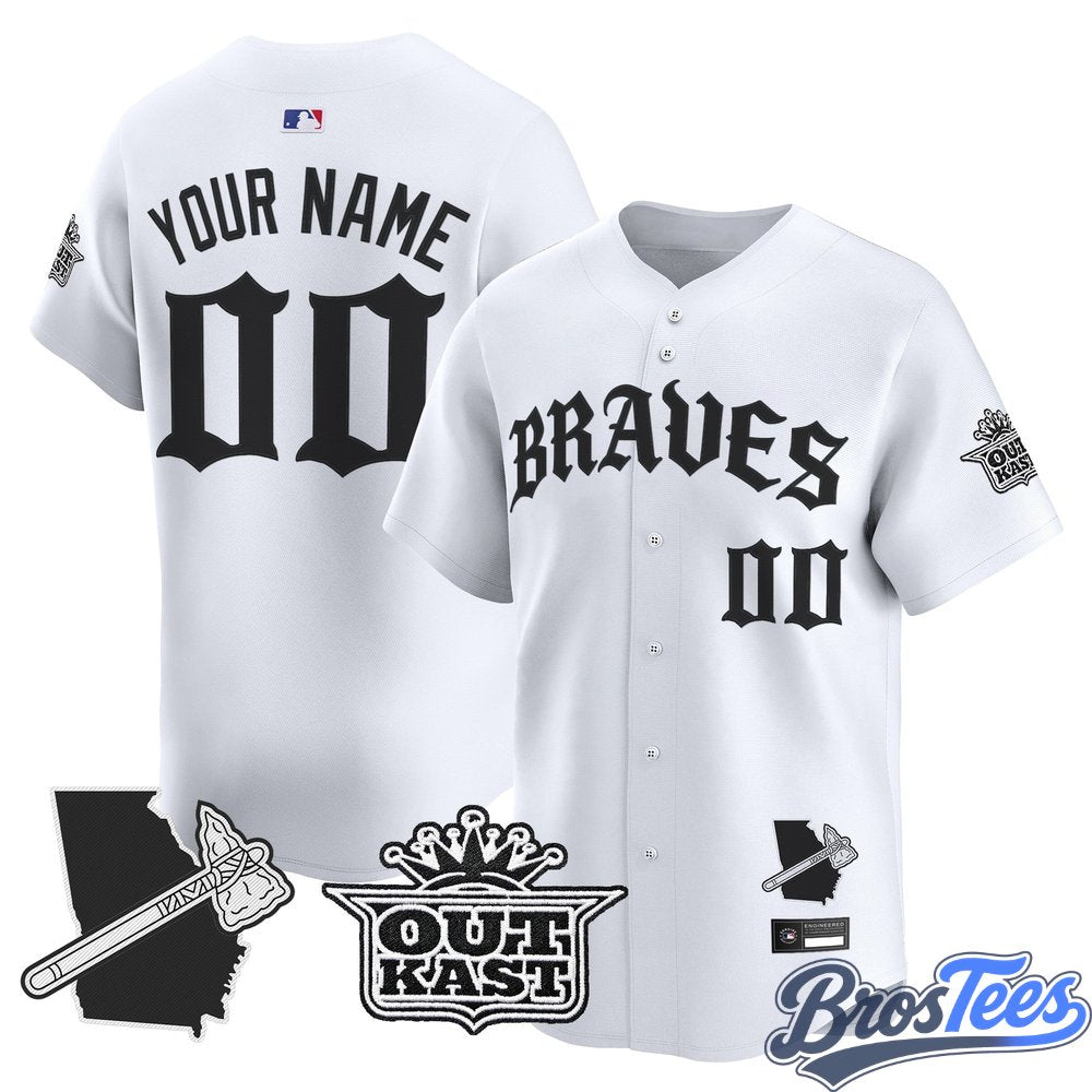 Atlanta Braves 'Old English Edition' Vapor Premier Limited Custom Baseball Jersey