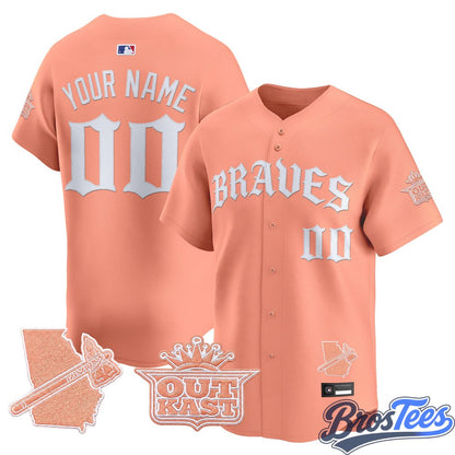 Atlanta Braves 'Old English Edition' Vapor Premier Limited Custom Baseball Jersey