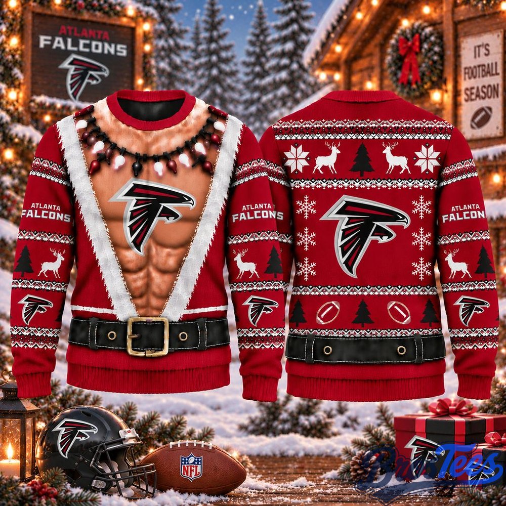 Atlanta Falcons Funny Body Christmas Ugly Sweater