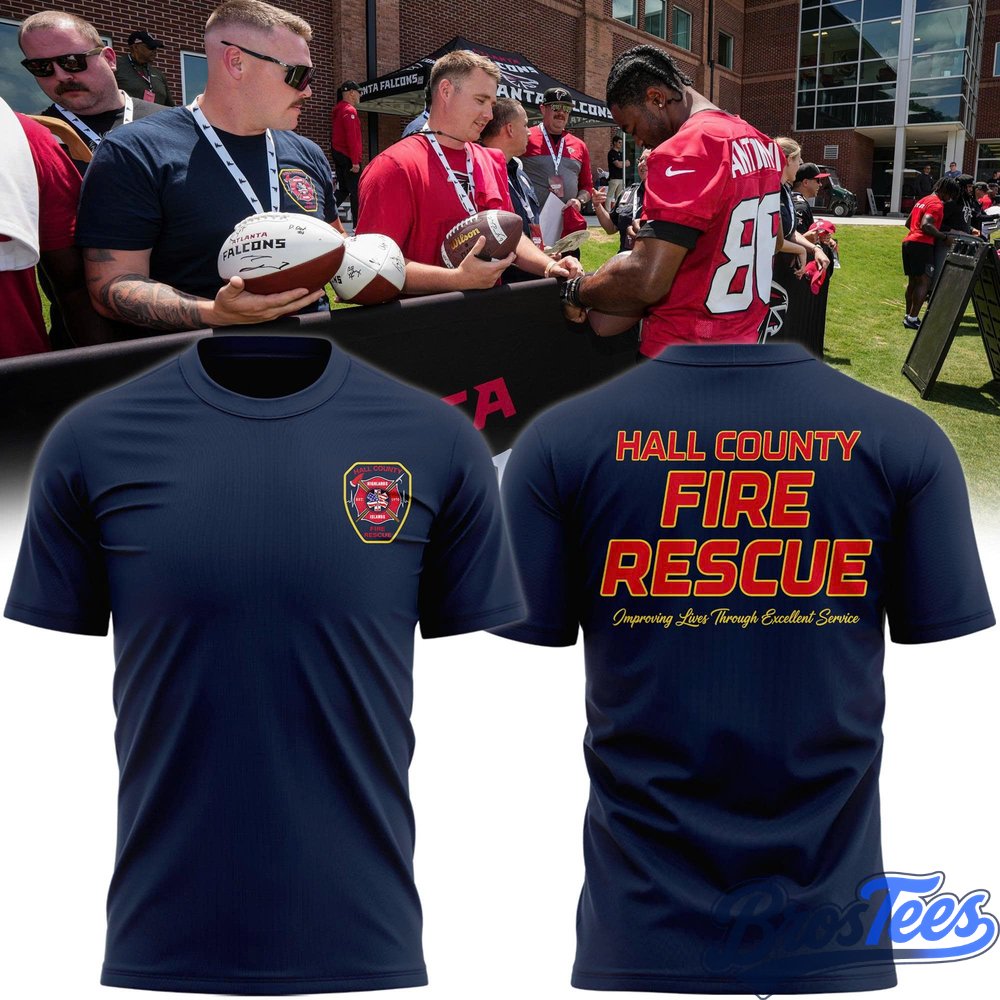 Atlanta Falcons Hall County Fire Rescue T-Shirt