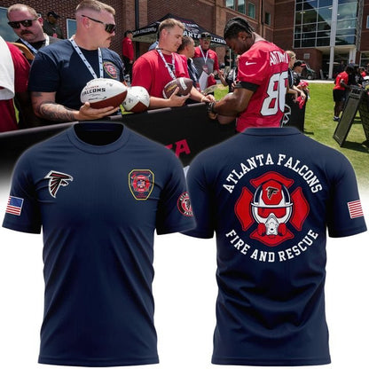 Atlanta Falcons Hall County Fire Rescue T-Shirt