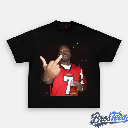 Atlanta Falcons Michael Vick Drinking & Middle Finger Tee