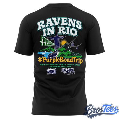 Baltimore Ravens 2026 Rio De Janeiro Game T-Shirt