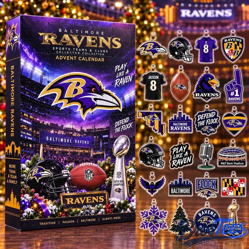 Baltimore Ravens Christmas Advent Calendar Play Like A Raven