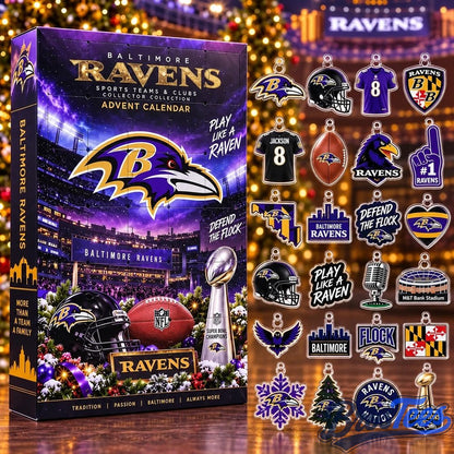 Baltimore Ravens Christmas Advent Calendar Play Like A Raven