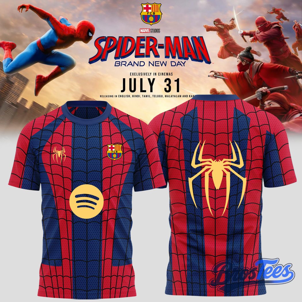Barcelona x Spider-Man Brand New Day T-Shirt