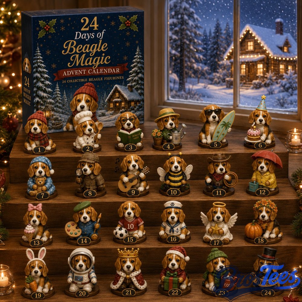 Beagle Magic Advent Calendar 2026 - 24-Day Countdown, Acrylic Charms