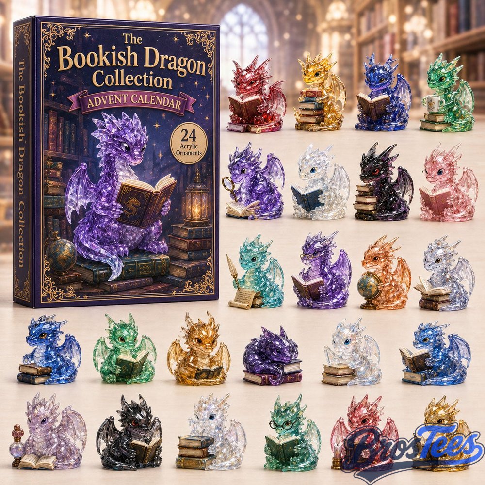 Bookish Dragon Advent Calendar 2026 - 24-Day Countdown, Acrylic Charms
