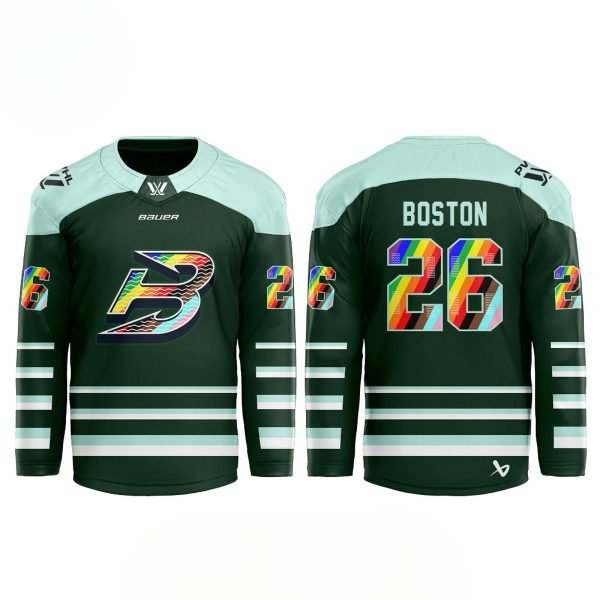 Boston Fleet Pride Month 2026 PWHL Game Custom Hockey Jersey