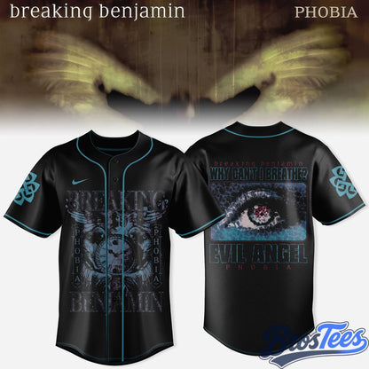 Breaking Benjamin Twenty Years of Phobia Baseball Jersey