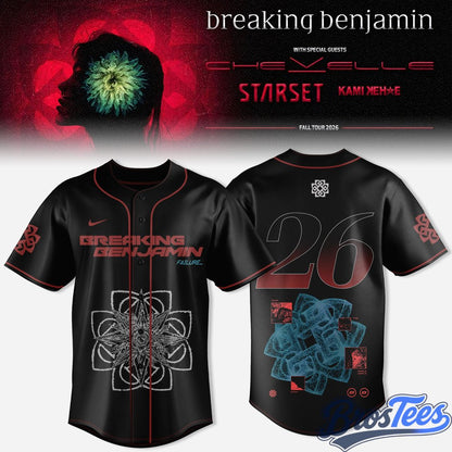 Breaking Benjamin Twenty Years of Phobia Baseball Jersey