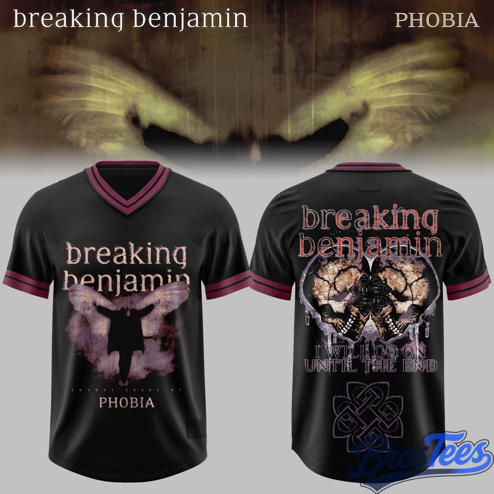 Breaking Benjamin Twenty Years of Phobia Football Jersey